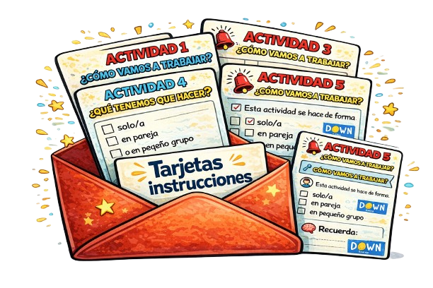 Imagen de las tarjetas de instrucciones 